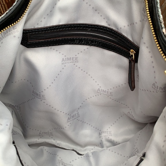 Aimee Kestenberg Snakeskin leather hobo bag with fold over top - NWT - Picture 7 of 8